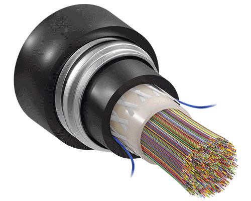 Freeform Ribbon™ Interlocking Armored Outdoor/Indoor LSZH Riser Central Tube Cables