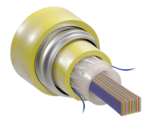 Standard Ribbon Interlocking Armored Indoor Riser Central Tube Cables